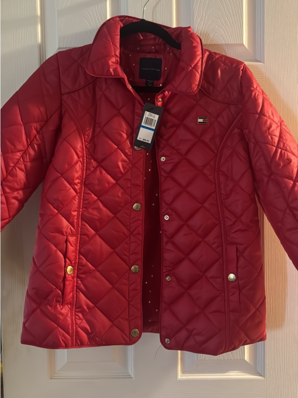 Tommy Hilfiger Kids Quilted Red Puffer Jacket